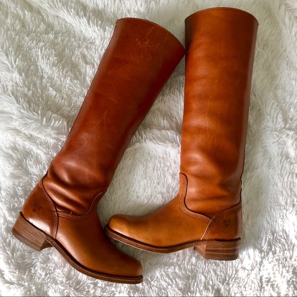 frye boots cognac color